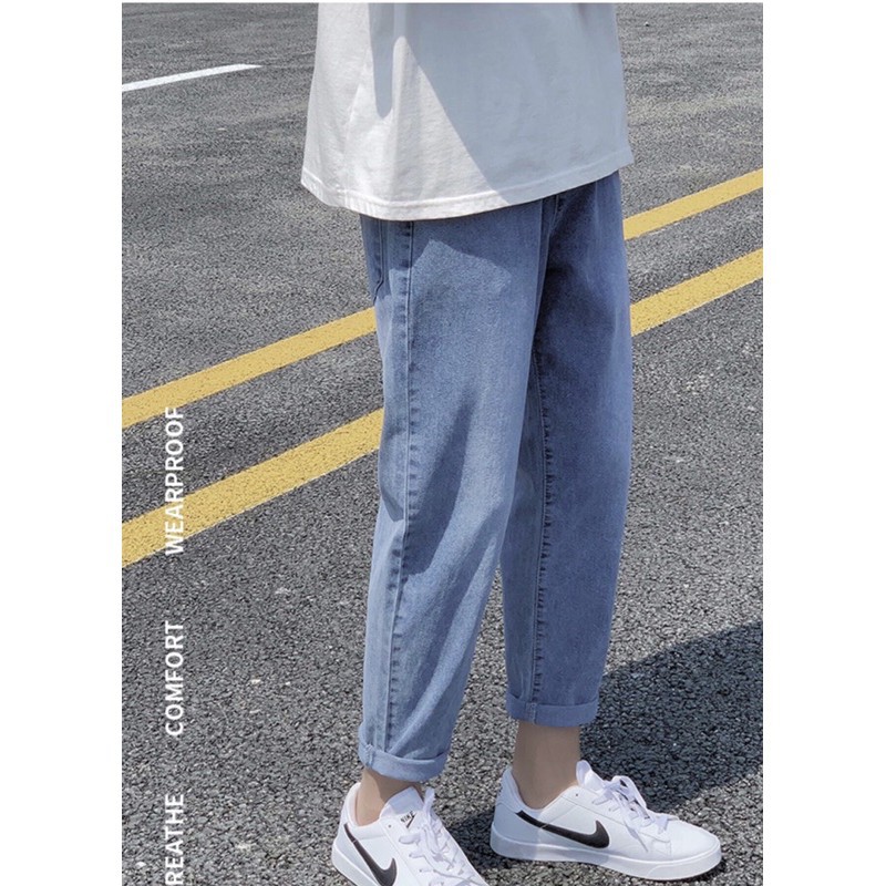 Quần Jean Nam, Quần Baggy  ống rộng, ống suông TR02, mẫu mới 2021-Trend Clothing!