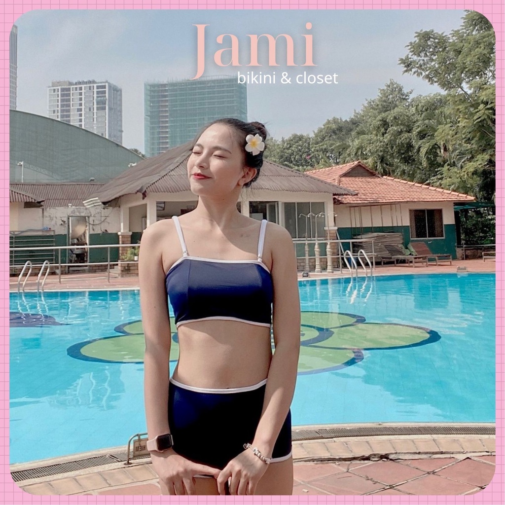 [85k/set] đồ bơi nữ kín đáo quần cạp cao đi bơi đi biển  Jami - MMOX-8