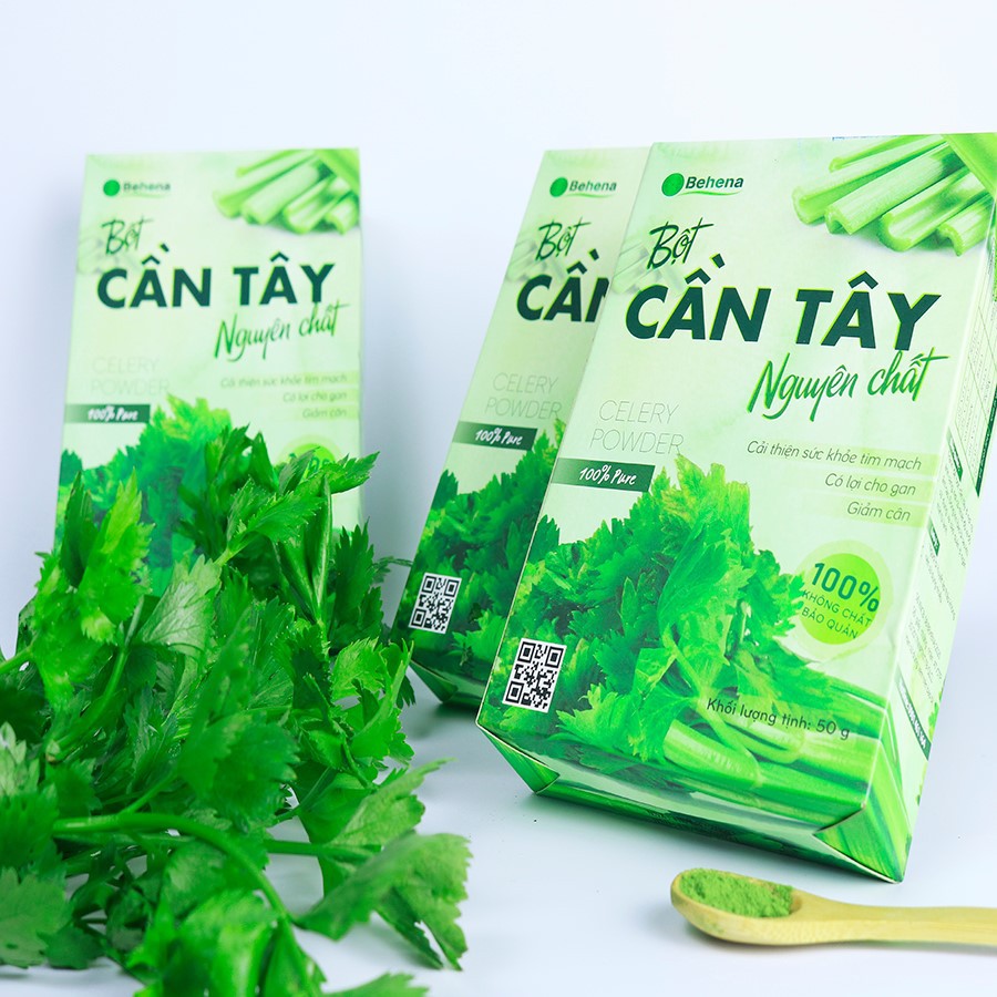 Bột Cần Tây Nguyên Chất Behena 50g - Cần Tây Sấy Lạnh Hỗ Trợ Giảm Cân, Detox Thải Độc