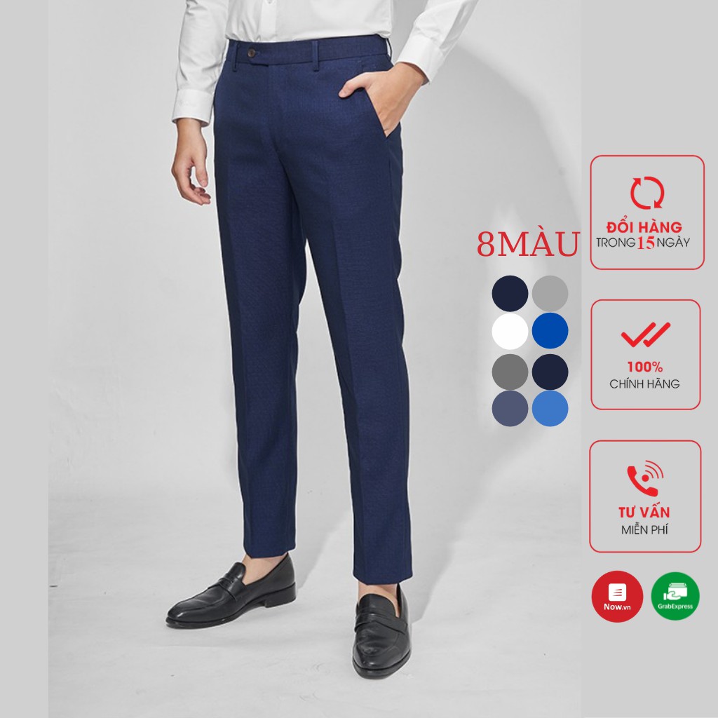 [ 6 Màu] Quần Tây Nam Hàn Quốc Dáng Ôm Công Sở - Quần Âu Nam Phong Cách Đẹp Chống Nhăn Chống Xù Co giãn- QA04-Gusta