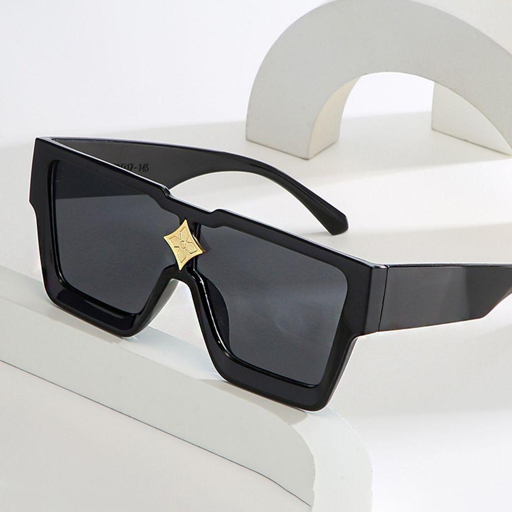 Kính Mát Gọng Vuông Lớn Chống Tia UV Phong Cách Vintage Thời Trang Cho Nam Nữ