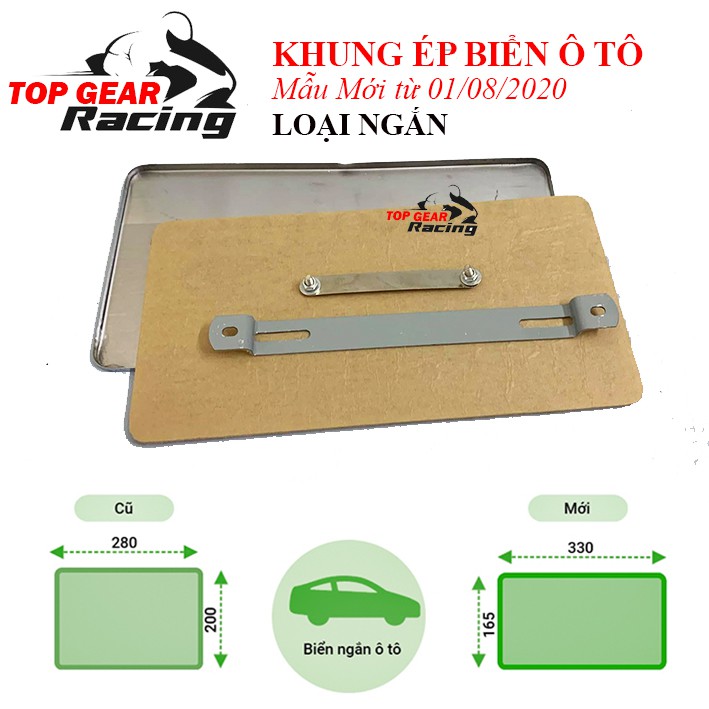 Khung Biển Số Mica Cho Ô Tô Chống Nước Mẫu Mới từ 01/08/2020 &lt;TOPGEAR&gt;