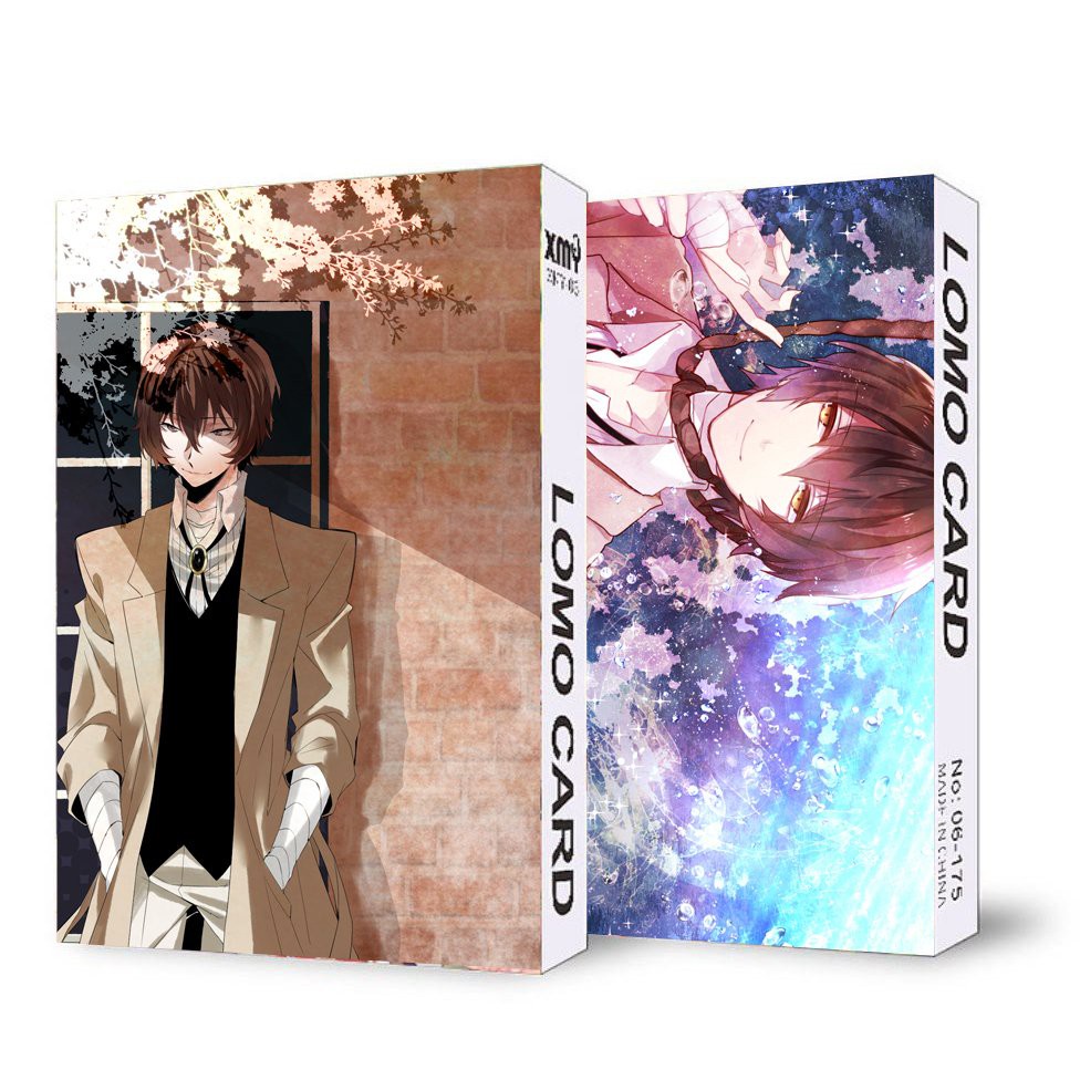 Ảnh lomo IN HÌNH nhân vật BUNGOU STRAY DOGS Văn Hào Lưu Lạc anime chibi 30 tấm