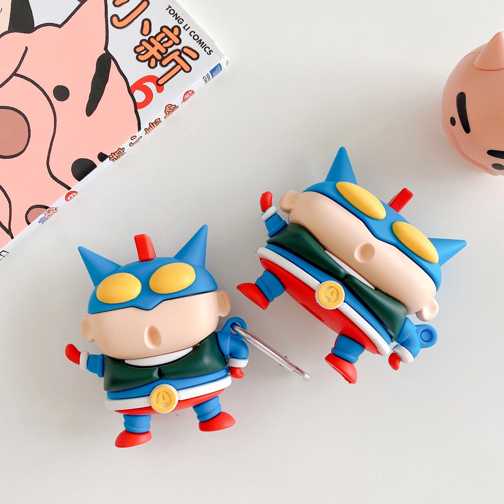 Vỏ Bảo Vệ Hộp Sạc Tai Nghe airpods Pro 1 / 2 / 3 Bằng Silicon Họa Tiết Hoạt Hình superman Dễ Thương