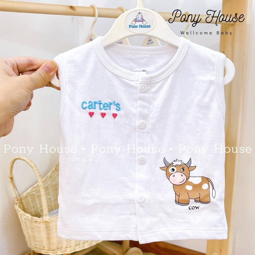 Áo Gile Carters Cotton 2 Lớp Cho Bé Trai Bé Gái Sơ Sinh