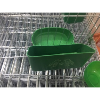 Máng ăn máng uống cho chim, gà chống vãi bắn thức ăn