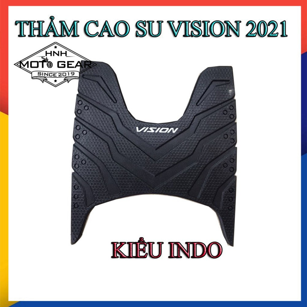 Combo thảm để chân cao su indo vision 2021 + bọc chìa khóa silicon