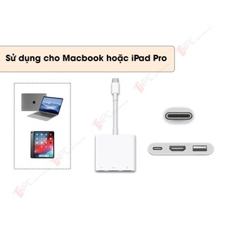 ADAPTER CHUYỂN ĐỔI TYPE-C SANG HDMI / TYPE-C / USB APPLE MUF82
