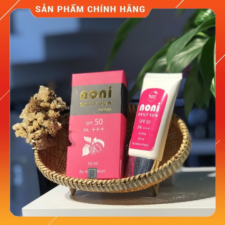 Kem chống nắng body ⚡FREESHIP⚡chống nắng thế hệ mới SPF 50, PA +++ (Adeva Noni) 50 ml