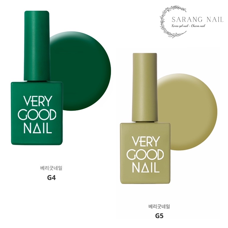 Sơn Very Good Nail chính hãng Hàn Quốc tone Xanh Green