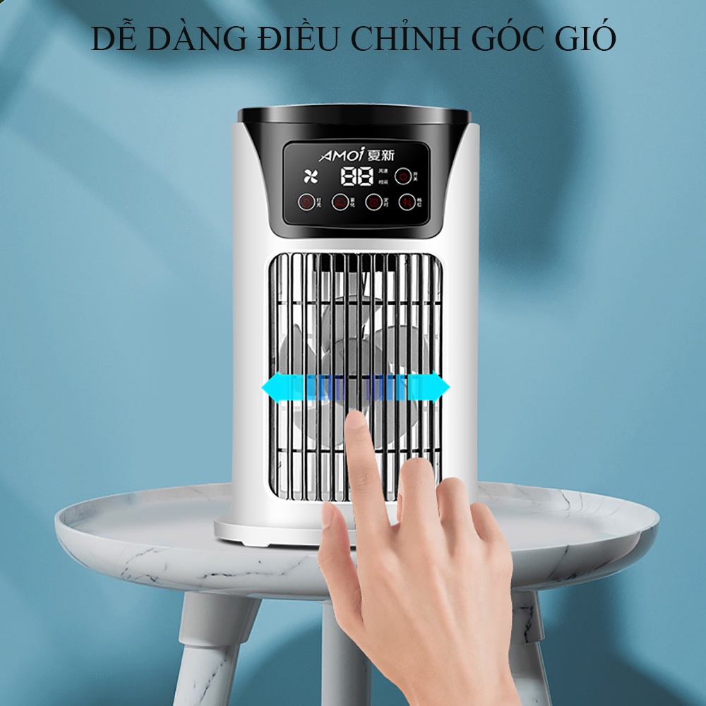 Quạt phun sương mini - Quạt hơi nước để bàn văn phòng điều hòa không khí làm mát siêu nhanh. Bảo hành 2 năm toàn quốc.