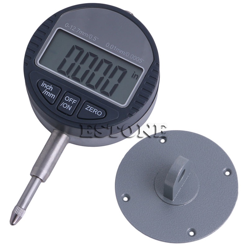 Shas 0.01mm/0.0005 Range 0-12.7mm/0.5'' Gauge Digital Dial indicator Precision Tool