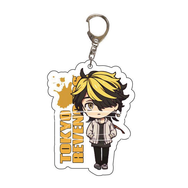 Móc Khóa Hình Nhân Vật Anime Tokyo Revengers Ken Takemichi Hinata Atsushi Chibi Đáng Yêu