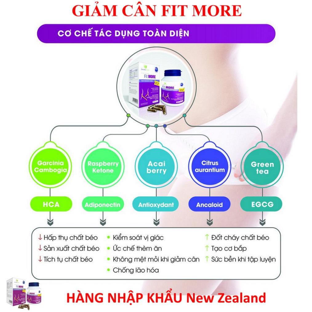 [VIÊN UỐNG GIẢM CÂN NHANH] Giảm cân nhanh FIT MORE nhập khẩu Châu Âu giảm cân an toàn giảm cân hiệu quả 01 liệu trình | BigBuy360 - bigbuy360.vn