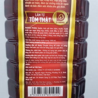 Nước mắm Đầu Bếp Tôm 900ml