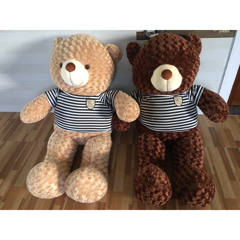 Vỏ gấu bông teddy + áo 80 cm