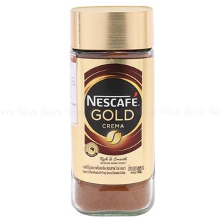 CÀ PHÊ HOÀ TAN KẾT HỢP RANG XAY NESCAFE GOLD CREMA 100G