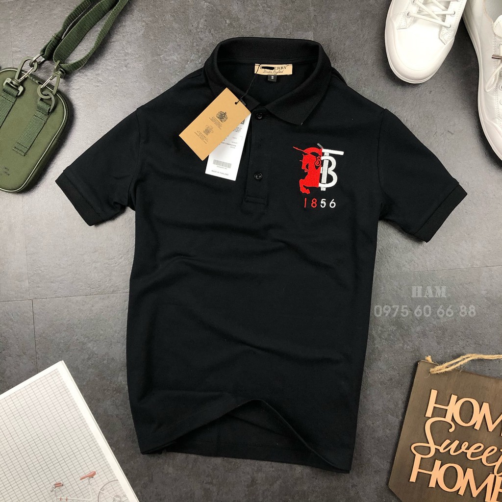 MT  Áo Phông BBR Ngắn Tay mang Cổ, Chất Cotton, Vải Mát, ko Nhăn Cho Hè 2020 6