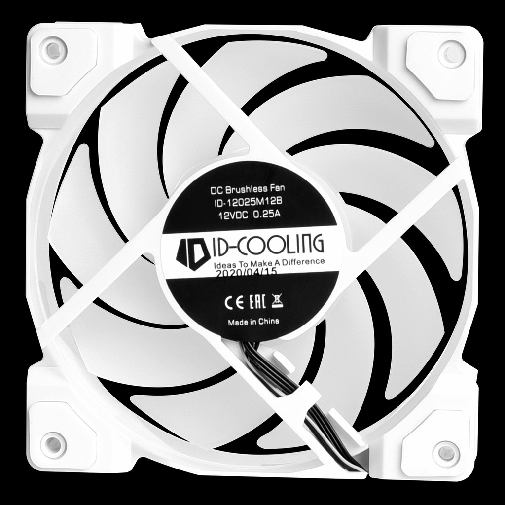 BỘ FAN CASE ID-COOLING DF-12025-ARGB TRIO SNOW 3pcs Pack