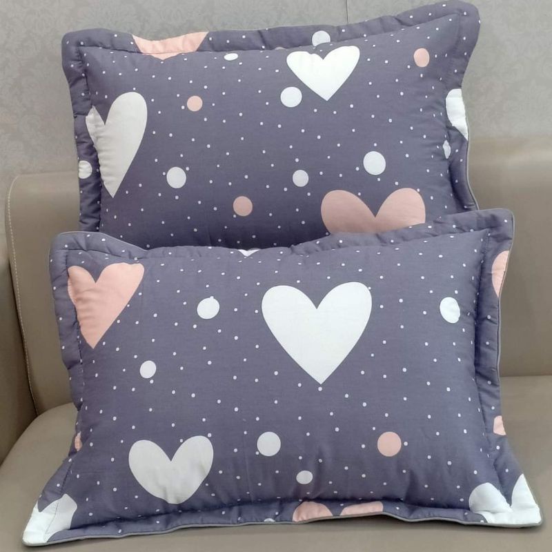 Vỏ gối nằm cotton 1 đôi đẹp cao cấp, áo gối nằm có lót bông khóa kéo nhiều màu ngộ nghĩnh