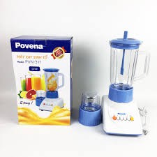 [Mã ELHA03 giảm 5% đơn 300K] ❄️ Máy xay sinh tố 2 cối thủy tinh POVENA PVN-311