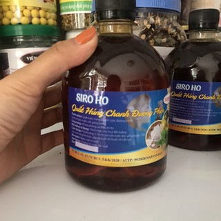 Si rô ho quất húng chanh đường phèn handmade lai châu chai 500ml.