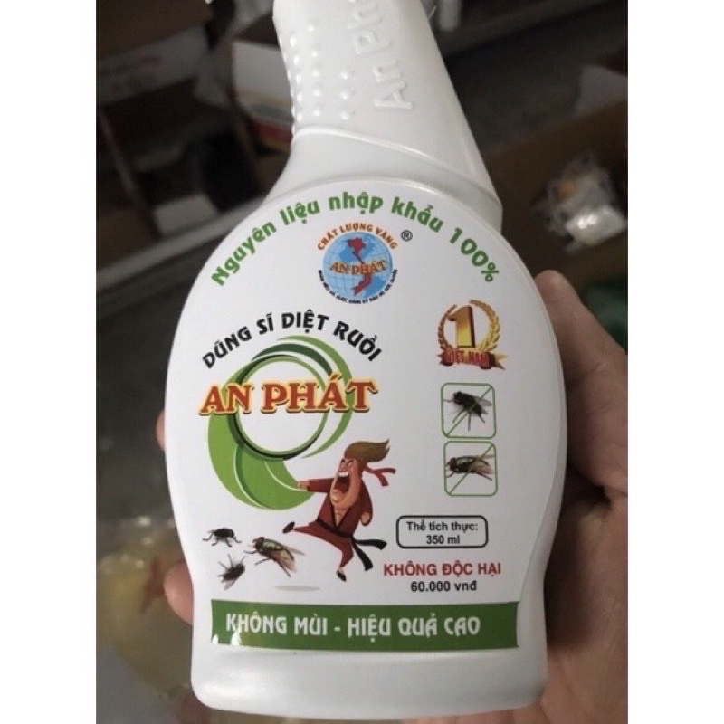 Lọ diệt ruồi An Phát - Dũng sỹ diệt côn trùng an toàn hiệu quả lọ 350ml