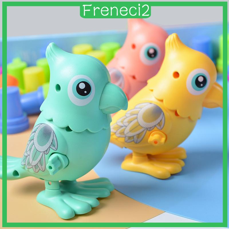 3Pcs Plastic Funny Wind-up Toy Parrot Walking Jumping Kids Toys Party Favors