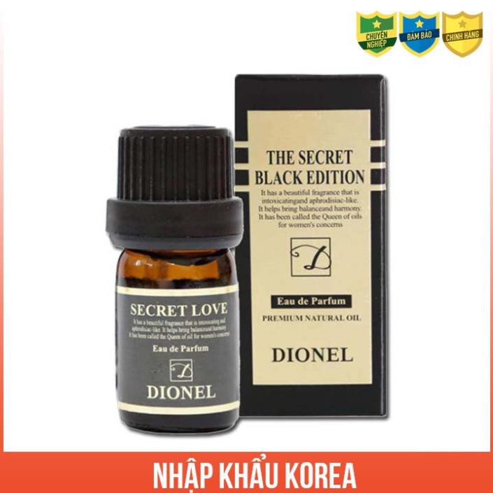 Combo 2 Lọ Nước Hoa Vùng Kín Dionel Hàn Quốc 5ml - Dionel Secret Love 5ml Korean - Đủ Màu Đen, Trắng, Xanh