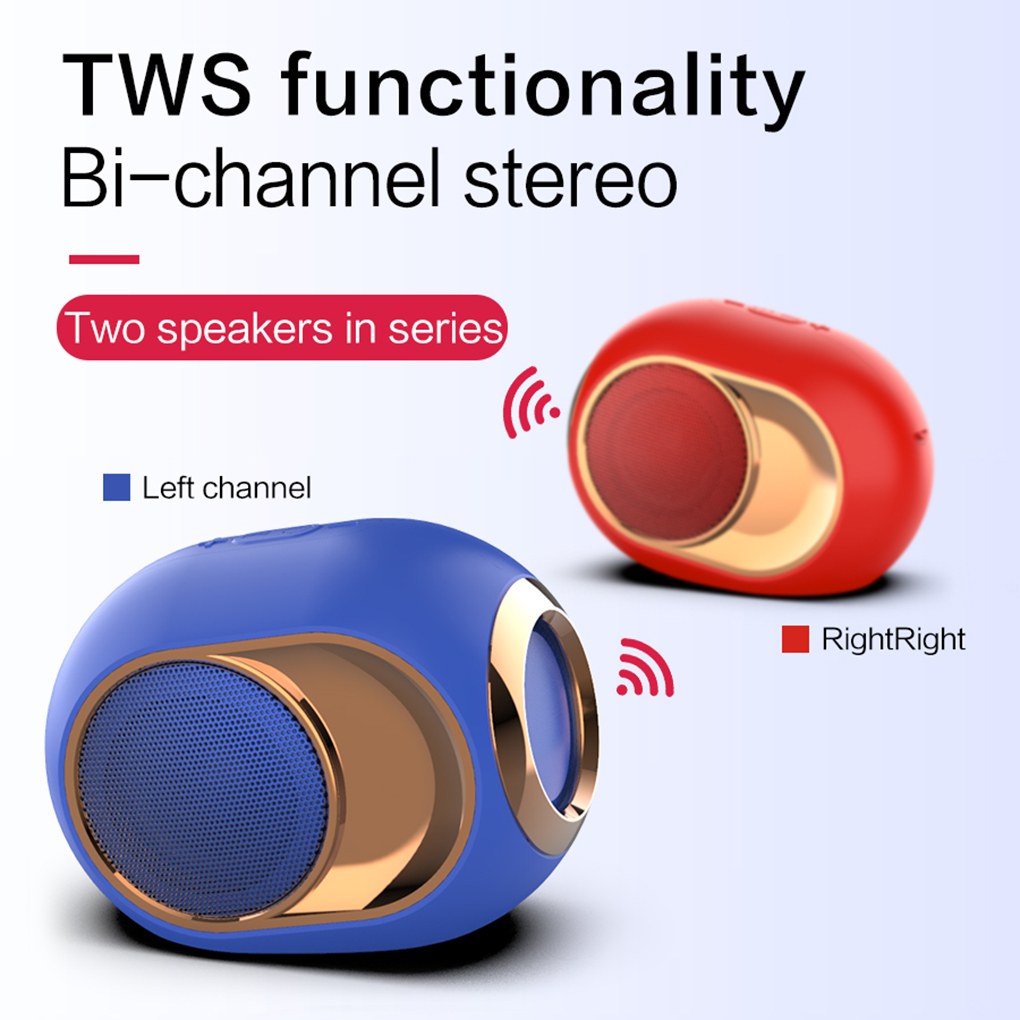 Loa TWS X6 Bluetooth 5.0 không dây âm siêu trầm hỗ trợ thẻ TF chất lượng cao