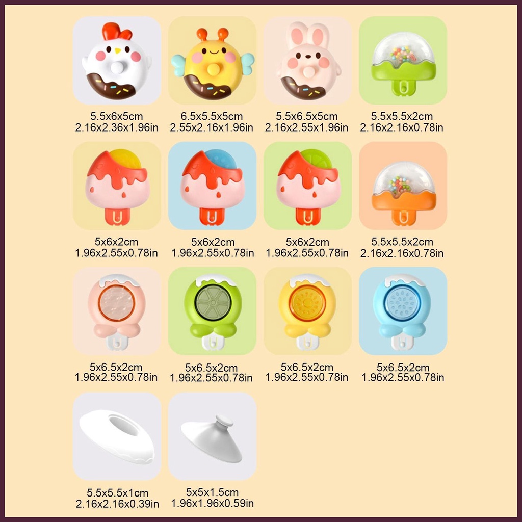 Set 3 Con Quay Đồ Chơi Khi Tắm Cho Bé