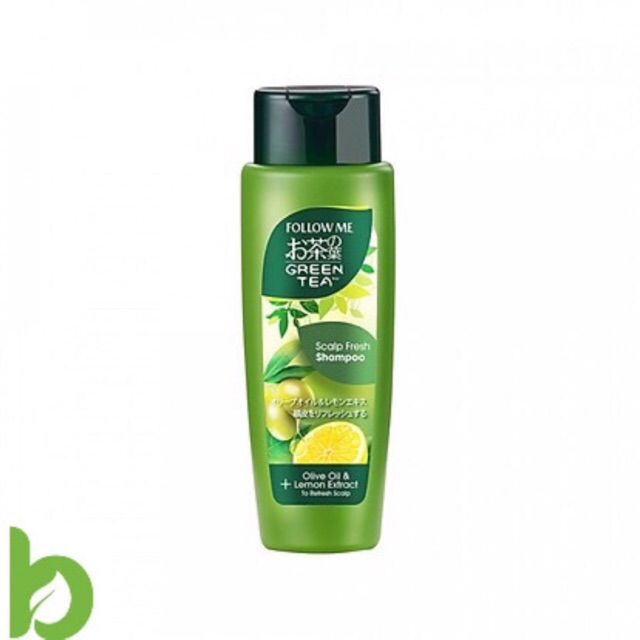 Dầu Gội Đầu cho tóc dầu, da đầu nhờn Follow Me Trà Xanh Thế Hệ Mới Scalp Fresh 320ml