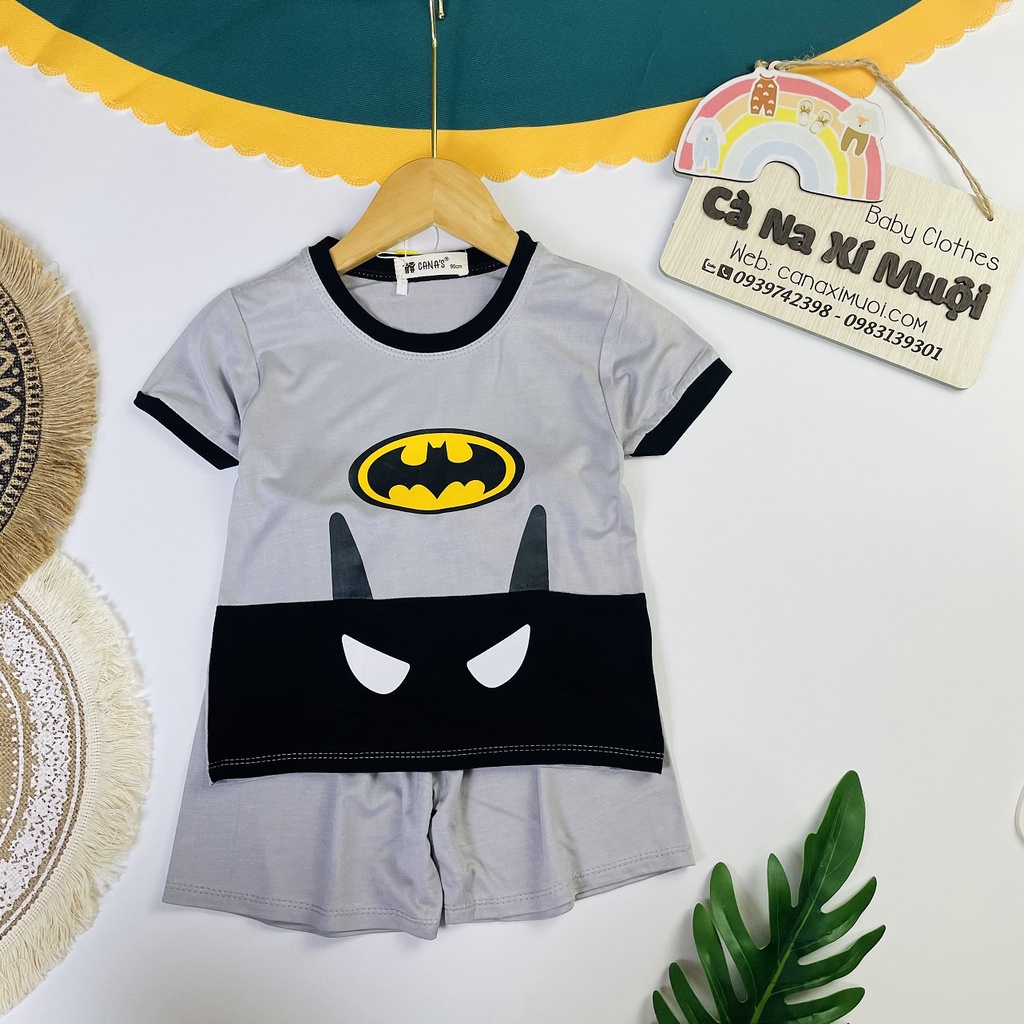 FULLSIZE(9-32kg)FREESHIPBộ Thun Lạnh Hàng Chuẩn Họa Tiết Dể Thương Cho Bé Gái Bé Trai