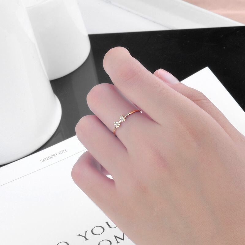 Nhẫn Bạc 925 Đính Đá Kim Cương Lấp Lánh Không Phai Màu Kiểu Dáng Đẹp Dành Cho Nữ