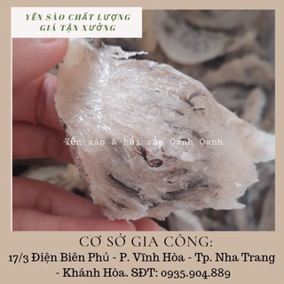 [Mã GROSALE2703 giảm 8% đơn 250K] 50gr yến thô vỡ bể nhẹ trong quá trình thu hái tổ yến. Yến thô vỡ miếng lớn