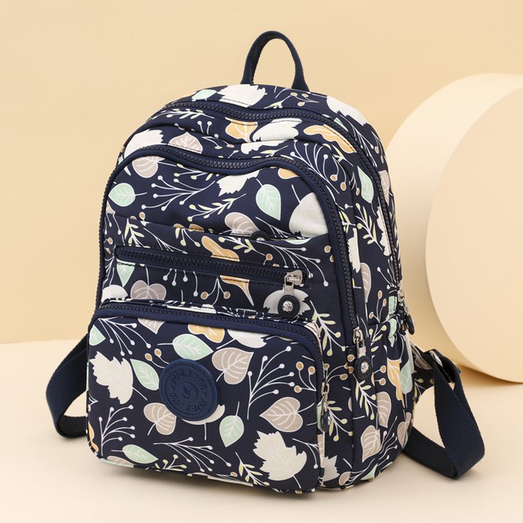 Ba Lô Vải Oxford Sức Chứa Lớn Nhiều Ngăn In Họa Tiết Phong Cách Mới