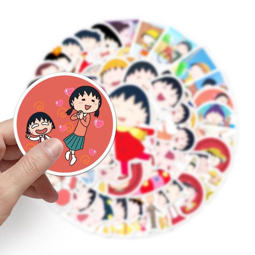 Nhãn Dán Trang Trí Hành Lý / Điện Thoại / Ván Trượt / Laptop Tự Dính Họa Tiết Cherry Maruko Kiểu Graffiti Sáng Tạo