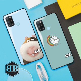 Ốp lưng kính cường lực Realme 7i cực dễ thương