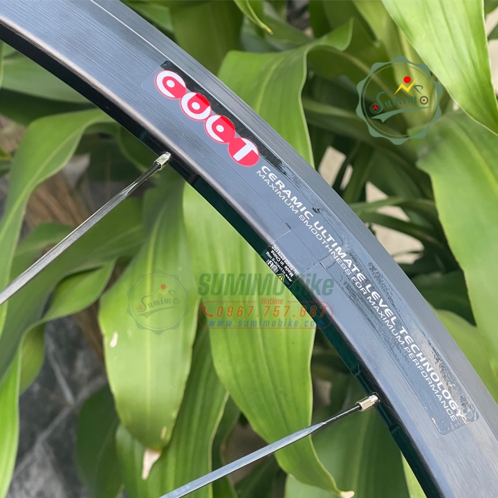 Bánh bộ nhôm BORAULTRA TWO 700c 4cm - Đùm nhôm - Thắng vành