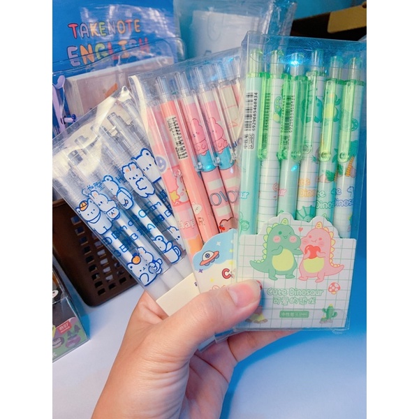 Set 6 bút gel mực đen