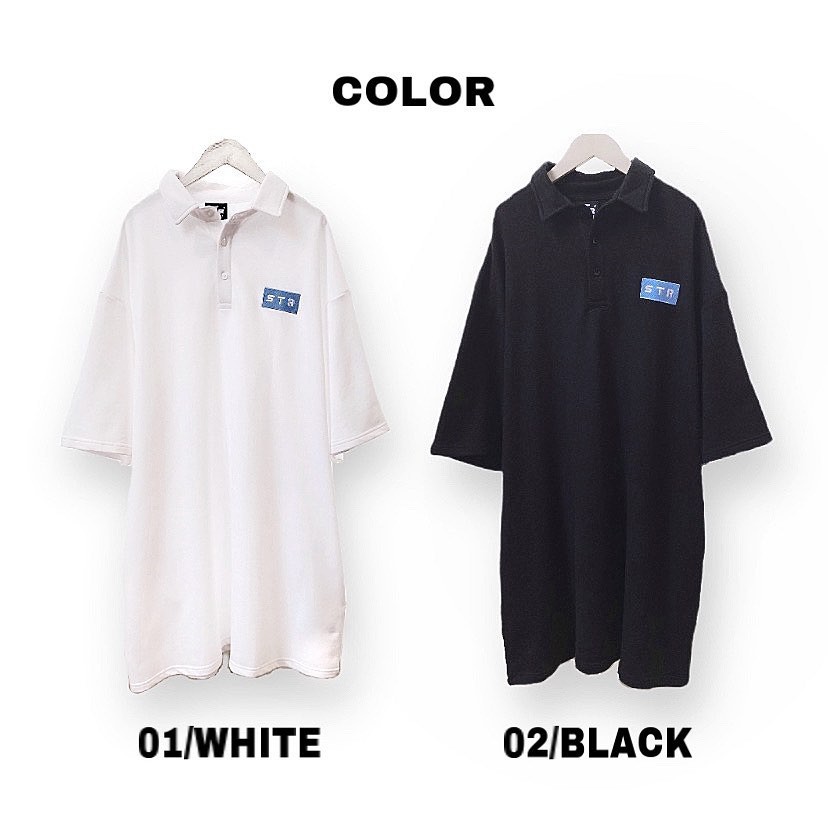 Đầm polo tay ngắn, thêu chữ ngực  D910