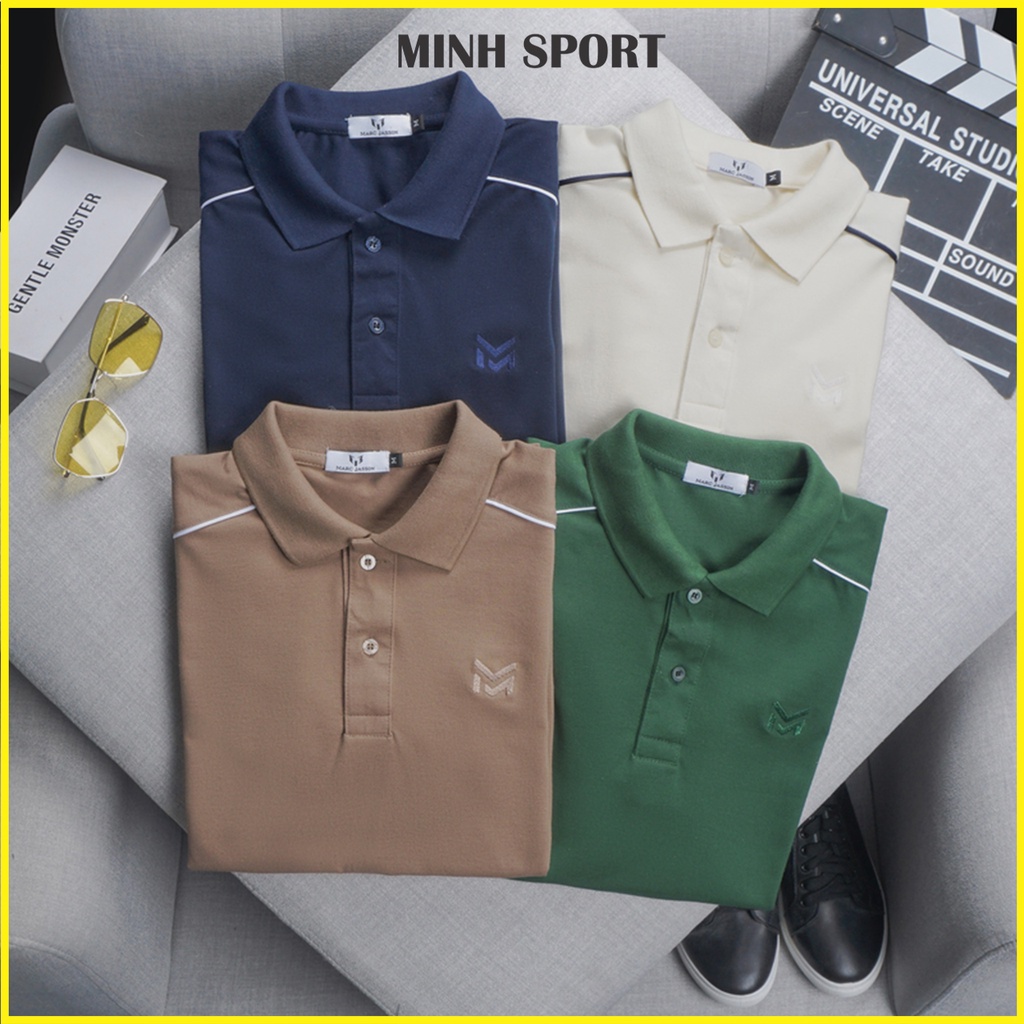 Áo Thun Polo Nam Trơn Ngắn Tay Cổ Bẻ Thời Trang Basic, Vải Thun Cá Sấu Mặc Mát, Thấm Hút Mồ Hôi Tốt mã AO.40