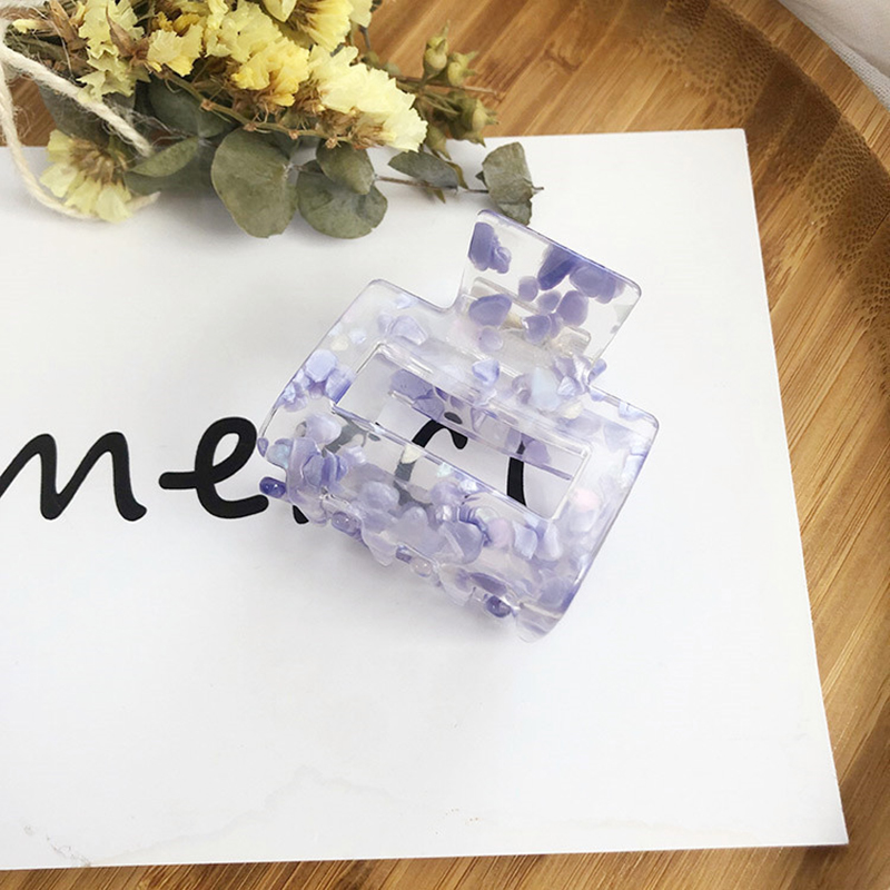 Kẹp tóc acrylic trong suốt đơn giản thời trang cho nữ