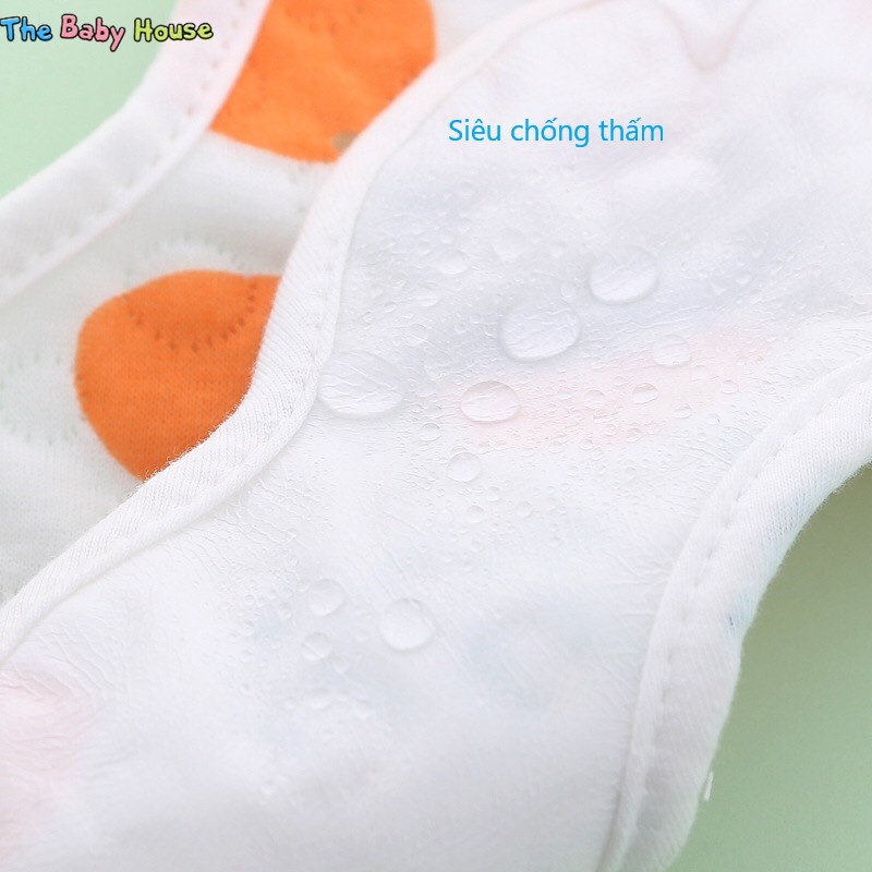 Yếm Cho Bé 💛 𝐅𝐑𝐄𝐄𝐒𝐇𝐈𝐏💛Yếm Cotton tròn xoay 360 Thấm Hút Tốt, Chống Thấm Tốt, Họa Tiết Dễ Thương Cho Bé