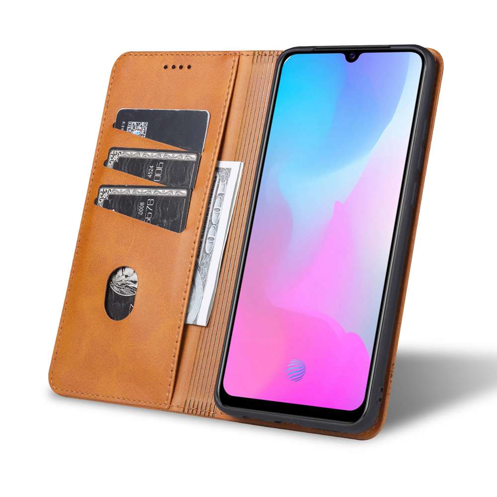 Bao Da Điện Thoại Nắp Lật Nam Châm Có Ngăn Đựng Thẻ Cho Vivo V23 V23E V21 V21E V20 SE Pro
