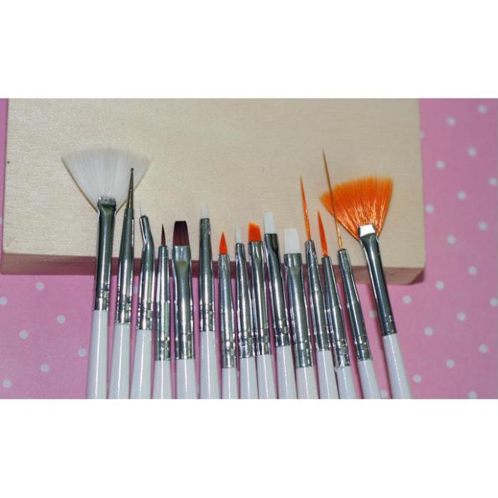 Set cọ 15 cây chuyên dùng để vẽ nail