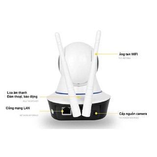 Camera HD Wireless IP Yoosee X8100 xoay 360 độ (Trắng)