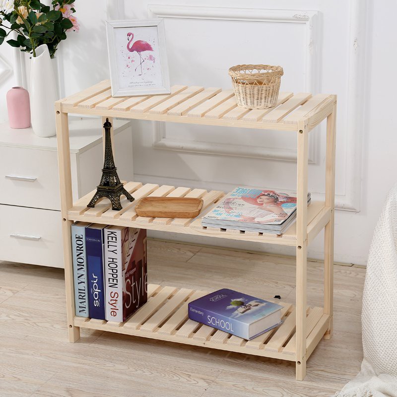 Kệ giày gỗ 3 tầng-Kệ gỗ thông cao cấp chuẩn hiện đại
