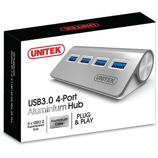 [Mã 153ELSALE2 giảm 7% đơn 300K] Hub chia cổng USB từ 1 ra 4 cổng USB 3.0 Unitek Y 3186