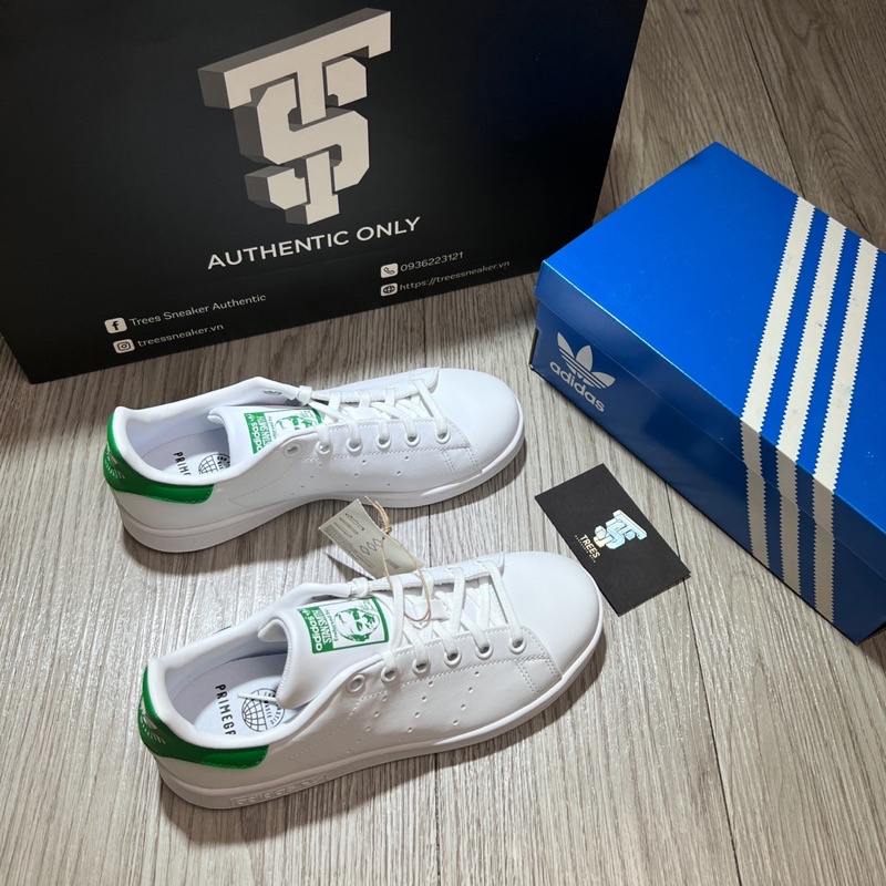 Giày thể thao ADIDAS STAN SMITH WHITE GREEN J FX7519